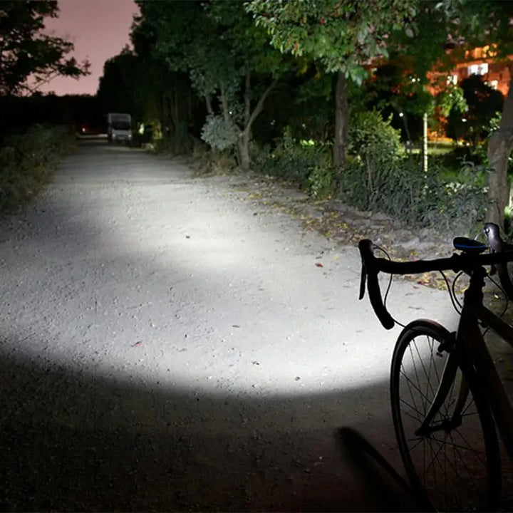 Lantern Bicycle Front Light With Bike Horn